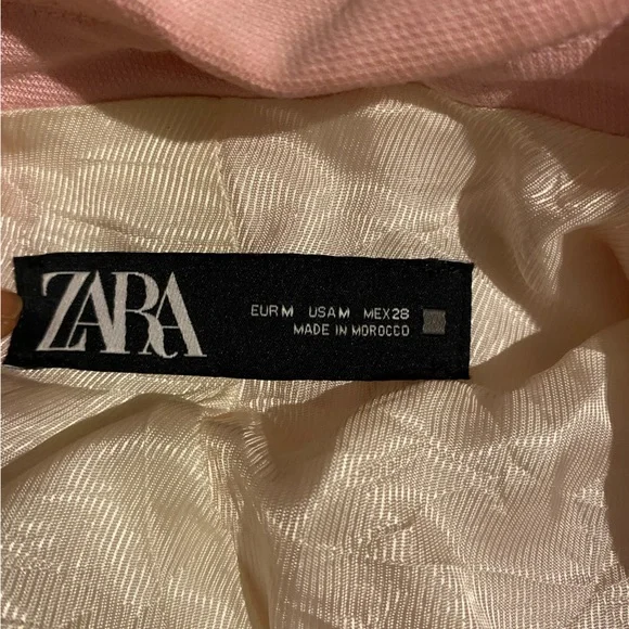 Zara Pink Double Breasted Blazer 2701/644 and Matching High Waist Pant 2702/644 - Picture 6 of 7